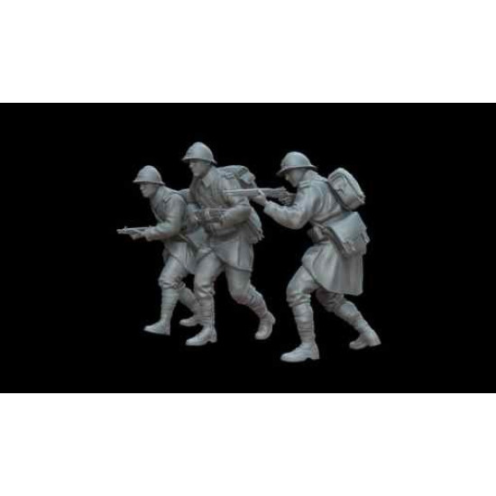 White Stork Miniatures F72122 1/72 French Infantry 1940 Resin Unassembled Unpainted