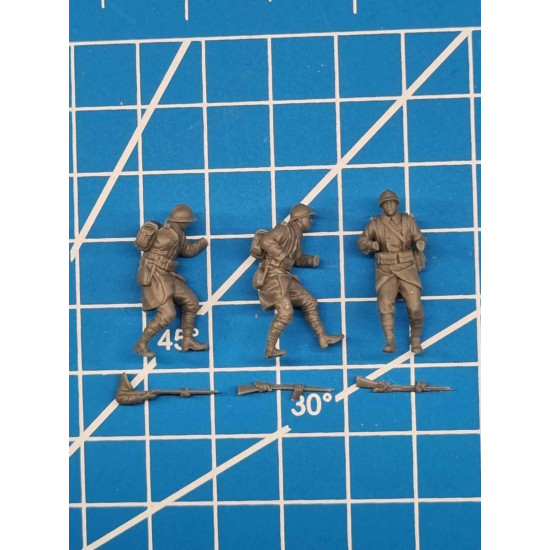White Stork Miniatures F72122 1/72 French Infantry 1940 Resin Unassembled Unpainted