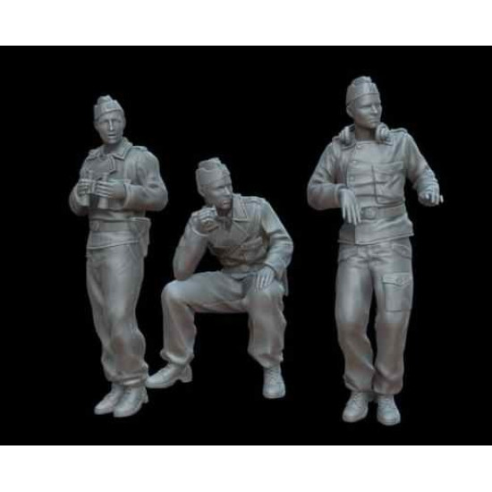 White Stork Miniatures F72125 1/72 German Tank Crew Stug 3 Resin Unassembled Unpainted