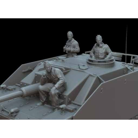White Stork Miniatures F72125 1/72 German Tank Crew Stug 3 Resin Unassembled Unpainted