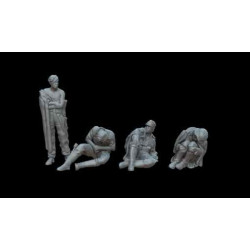 White Stork Miniatures F72127 1/72 After Battle German Soldiers Part 2 Resin Resin Unassembled Unpainted