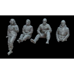 White Stork Miniatures F72128 1/72 Ukrainian Modern Tankers Part Ii Resin Unassembled Unpainted