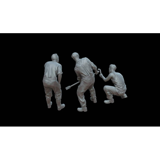 White Stork Miniatures F72129 1/72 German Tank Repair Crew Resin Unassembled Unpainted
