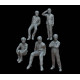 White Stork Miniatures F72133 1/72 Boys Figures Resin Unassembled Unpainted Kit