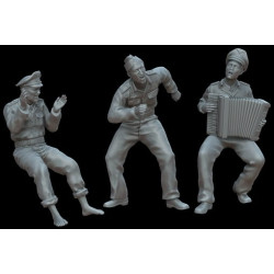 White Stork Miniatures F72139 1/72 U-boat Crew Resin Unassembled Unpainted Kit