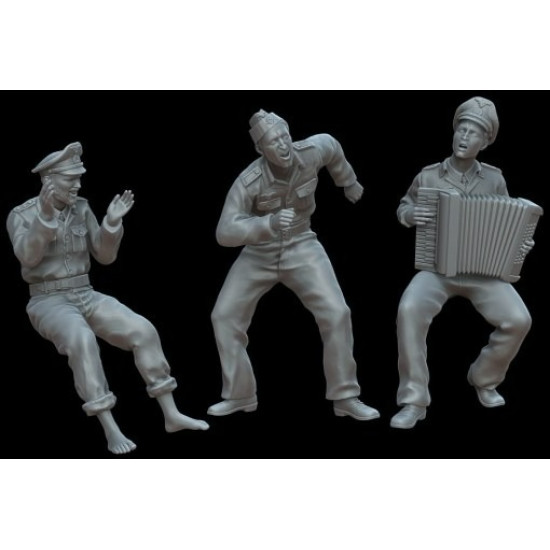 White Stork Miniatures F72139 1/72 U-boat Crew Resin Unassembled Unpainted Kit