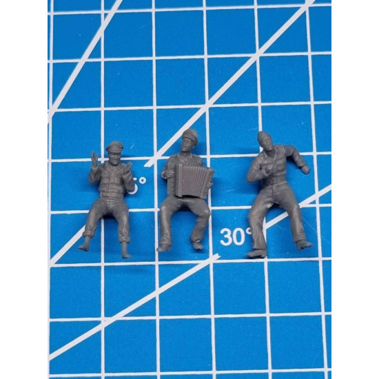 White Stork Miniatures F72139 1/72 U-boat Crew Resin Unassembled Unpainted Kit