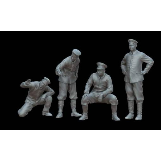 White Stork Miniatures F72142 1/72 Wwi German Artillery Crew Resin Unassembled