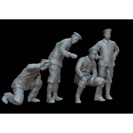 White Stork Miniatures F72142 1/72 Wwi German Artillery Crew Resin Unassembled
