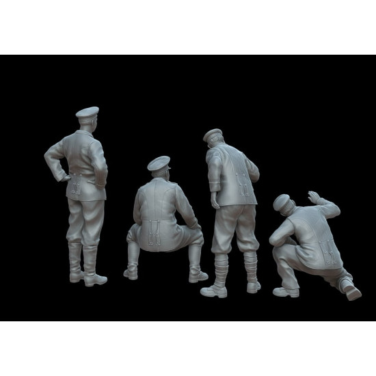 White Stork Miniatures F72142 1/72 Wwi German Artillery Crew Resin Unassembled