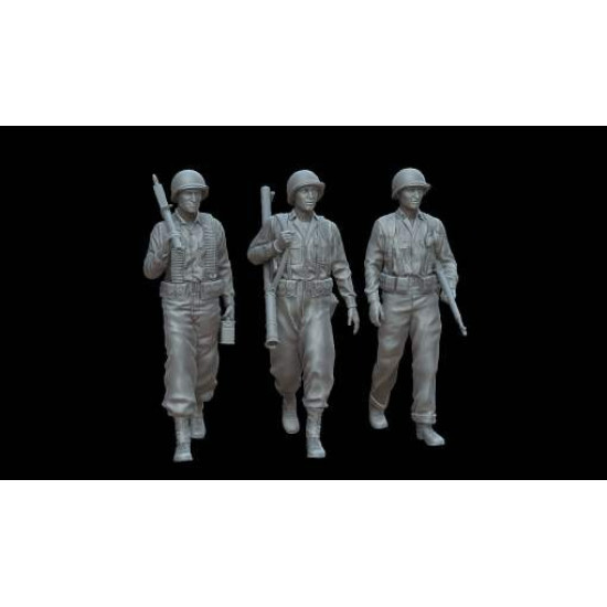 White Stork Miniatures F72144 1/72 U.s. Soldiers Operation Avalanche 1943 Resin Unassembled Unpainted