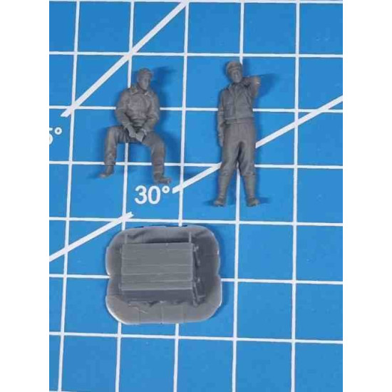 White Stork Miniatures F72148 1/72 U.s.air Force Pilots For Mustang P51 Resin Unassembled Unpainted