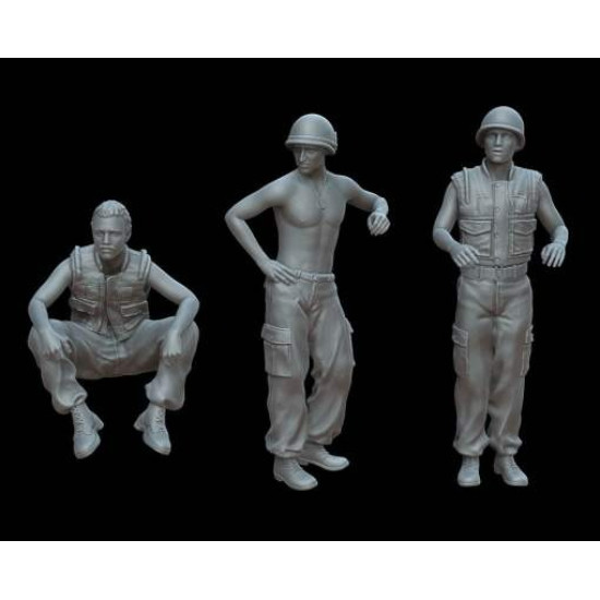 White Stork Miniatures F72150 1/72 The Vietnam War Us Tankers Resin Unassembled Unpainted