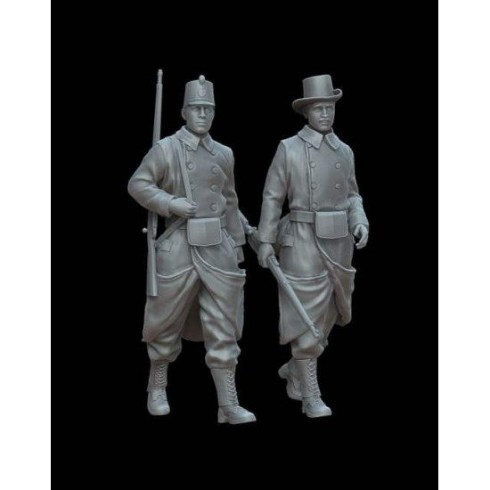 White Stork Miniatures F72151 1/72 Wwi Belgian Soldiers Resin Unassembled Unpainted