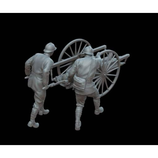 White Stork Miniatures F72153 1/72 Wwi French Soldiers Transporting Wounded Man Resin Unassembled Unpainted