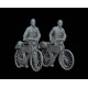 White Stork Miniatures F72154 1/72 German Soldiers With Bicycles 1939-1941 Resin Unassembled Unpainted