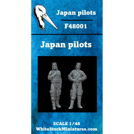 White Stork Miniatures F48001 1/48 Japan Pilots Resin Unassembled Unpainted
