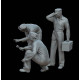 White Stork Miniatures F72164 1/72 U.s. Mechanics Resin Unassembled Unpainted