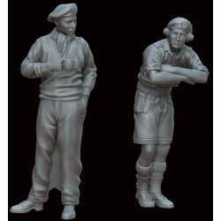 White Stork Miniatures F48004 1/48 British Tankers North Africa 1942 Resin Unassembled Unpainted