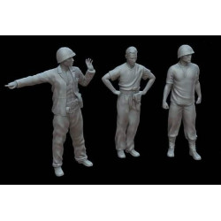 White Stork Miniatures F48017 1/48 Pacific War Us Soldiers Resin Unpainted Kit