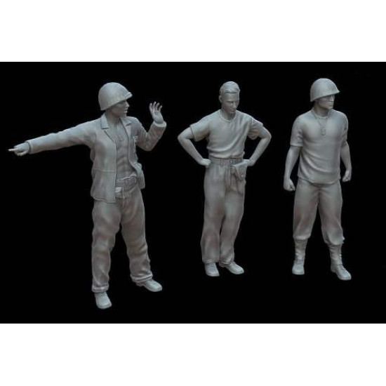 White Stork Miniatures F48017 1/48 Pacific War Us Soldiers Resin Unpainted Kit