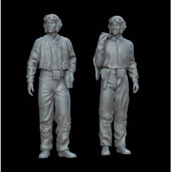 White Stork Miniatures F48018 1/48 Us Navy Pilots Resin Unpainted Kit
