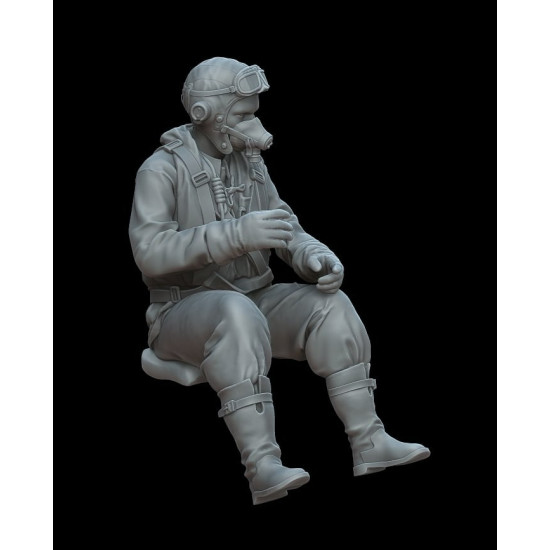 White Stork Miniatures F48022 1/48 Raf Hurricane Pilot Dedicated For Arma Hobby Resin Unpainted Kit