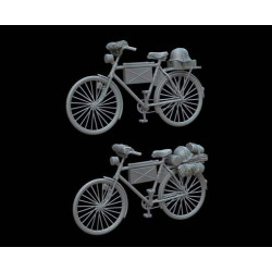 White Stork Miniatures M72011 1/72 German Military Bikes 2pcs Resin Kit
