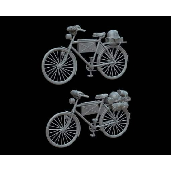 White Stork Miniatures M72011 1/72 German Military Bikes 2pcs Resin Kit