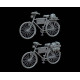 White Stork Miniatures M72011 1/72 German Military Bikes 2pcs Resin Kit