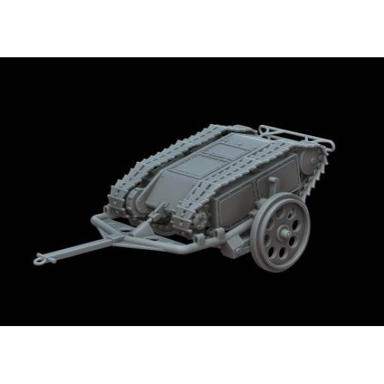 White Stork Miniatures M72014 1/72 Goliath Demolition Vehicle And Cart Resin Kit