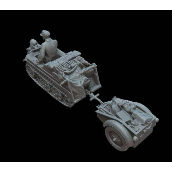 White Stork Miniatures M72016 1/72 Kettenkraftrad With A Trailer Resin Kit