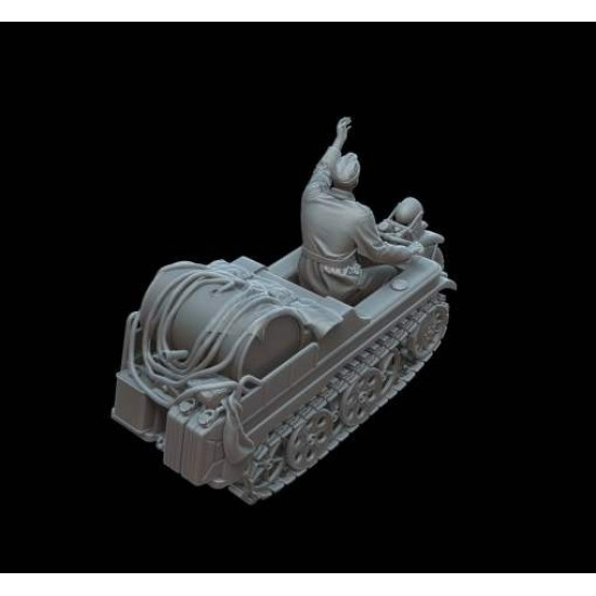White Stork Miniatures M72017 1/72 Kettenkraftrad In Airport Service Resin Kit