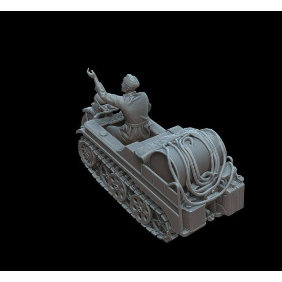 White Stork Miniatures M72017 1/72 Kettenkraftrad In Airport Service Resin Kit