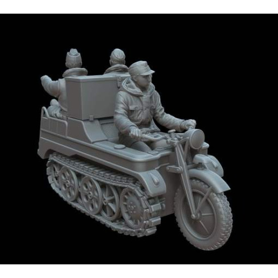 White Stork Miniatures M72019 1/72 Kettenkraftrad On The Eastern Front Resin Kit