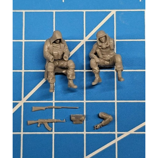 White Stork Miniatures P72003 1/72 Chernobyl Stalkers Postapo 3 Resin Kit