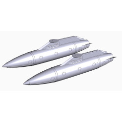 Kopecky Scale Models 48019 1/48 F-16 600 Gallons Fuel Tanks With Pylons