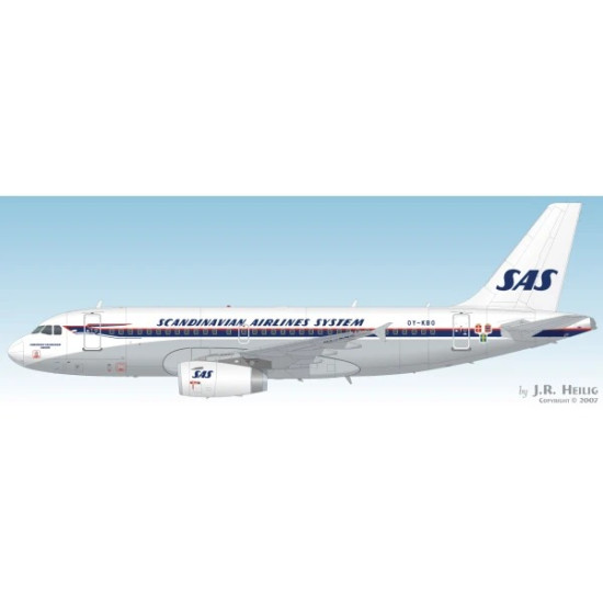 Lima November Decals 144-503 1/144 Sas Retro Colour Scheme Airbus A319