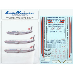 Lima November Decals 144-506 1/144 Nbraathens Safe, Boeing 737-400/500