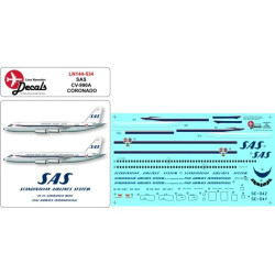Lima November Decals 144-534 1/144 Sas Convair Cv-990a Coronado Incl Leased To Thai