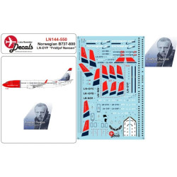 Lima November Decals 144-550 1/144 Norwegian B737-800 Ln-dyf Fridtjof Nansen