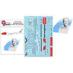 Lima November Decals 144-557 1/144 Norwegian B787 Ei-lnb Thor Heyerdahl