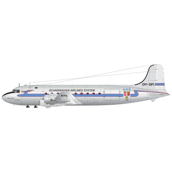 Lima November Decals 144-565 1/144 Sas Dc-4 First Colourscheme