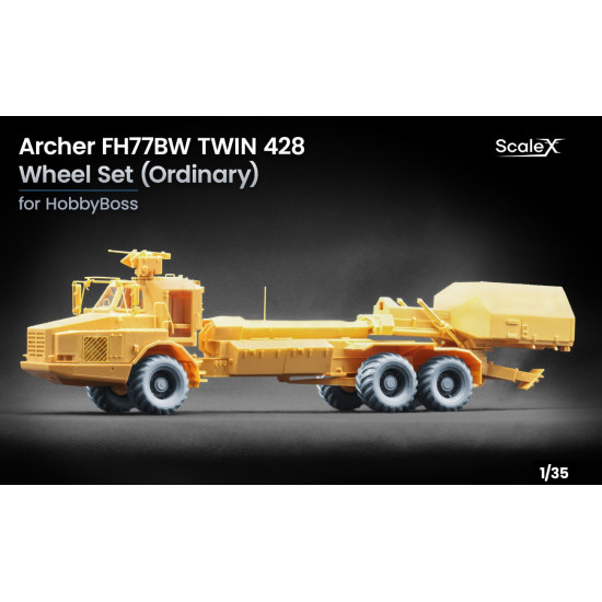 Scalex Wm-35041 1/35 Archer Fh77bw Twin 482 Ordinary Wheel Set For Hobby Boss