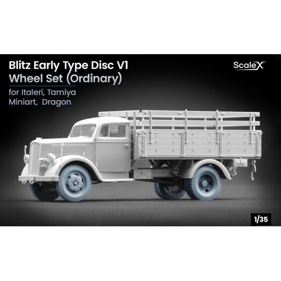 Scalex Ww-35006 1/35 Blitz Early V1 Ordinary Wheel Set For Italeri Tamiya Miniart Dragon
