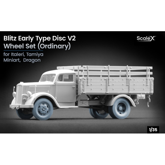 Scalex Ww-35007 1/35 Blitz Early V2 Ordinary Wheel Set For Italeri Tamiya Miniart Dragon