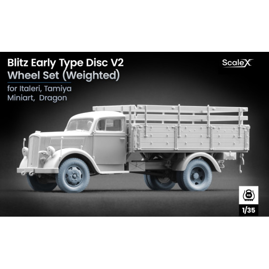 Scalex Ww-35007w 1/35 Blitz Early V2 Ordinary Wheel Set For Italeri Tamiya Miniart Dragon