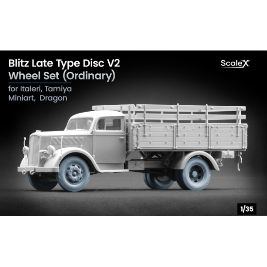 Scalex Ww-35009 1/35 Blitz Late V2 Ordinary Wheel Set For Italeri Tamiya Miniart Dragon