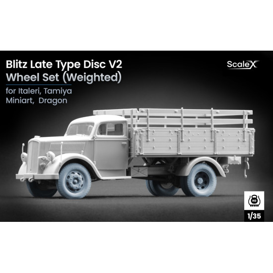 Scalex Ww-35009w 1/35 Blitz Late V2 Weighted Wheel Set For Italeri Tamiya Miniart Dragon