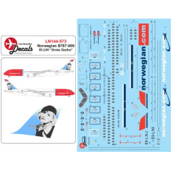 Lima November Decals 144-573 1/144 Norwegian B787-900 Greta Garbo